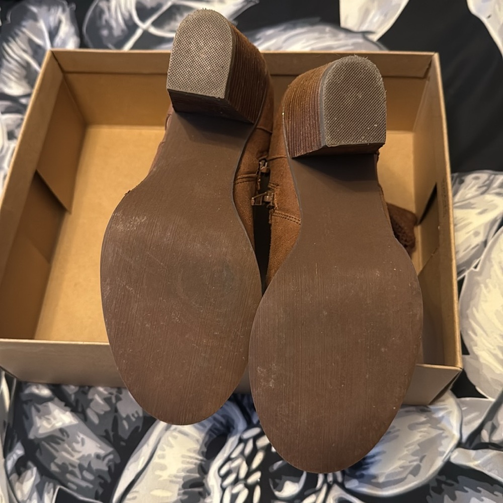Brown Lace Ankle Boots - Picture 2 of 7